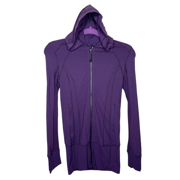lululemon Daily Practice Jacket Deep Zinfandel Purple Sz 2 - Picture 6 of 16